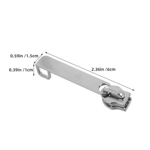 TOYANDONA 100pcs Metal Zipper Pull Replacement Detachable Luggage Suitcase Zipper Clasp Repair Tab Fixer for Travel Bag — view 2