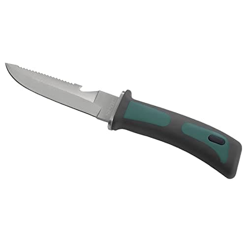 SEAC Bat Diving Knife with Safety Handle, Stainless Steel Unisex - Adult, Green, 11.5 cm — view 4