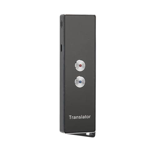 Generic Handheld Smart Voice Translator Device 74 Languages 70 Accents Real Time Bluetooth 5.0 for Travel Learning Business Aluminum Mini (Black) — view 2
