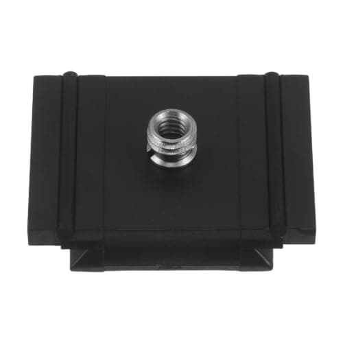 VERDANVERSE Camera Quick Release Plate Mount Adapter for Dslr Cameras and Projectors, Portable Tripod Connector with Enhanced Stability, Black Plastic and Alloy Material, for Video Shooting
