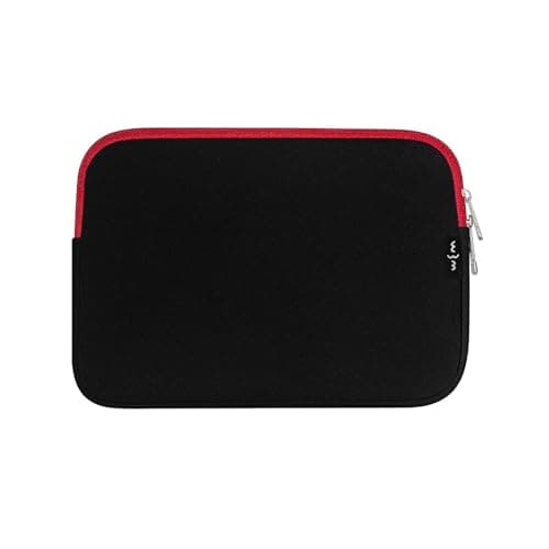 Emartbuy Black/Red Neoprene Laptop Sleeve 10-12 Inch