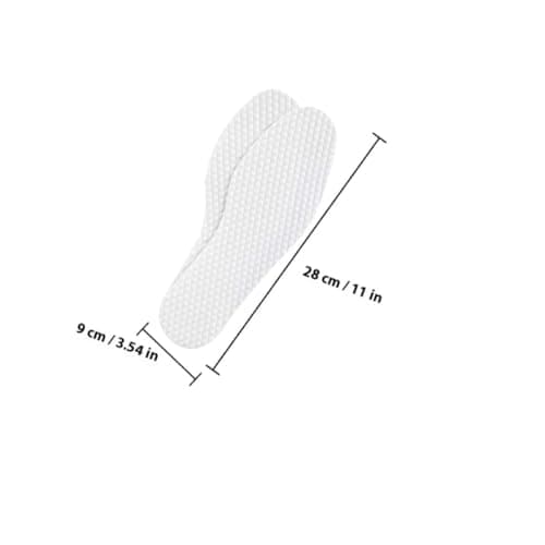 10 Pairs Disposable Thin Shoe Insoles with Sweat Absorption — view 2
