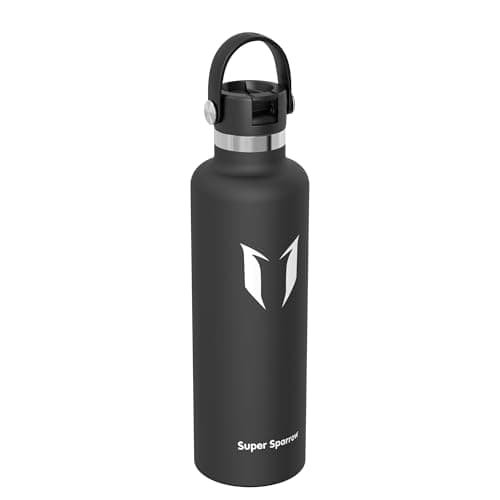 Sparrow Insulated Water Bottle 1L FlipFlow Metal Drinks Bottle with Straw — view 2