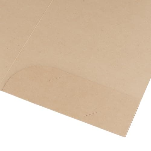 LEXININ 20 Pack A4 Kraft Paper File Folders, Brown Foolscap Folders for Office — view 6