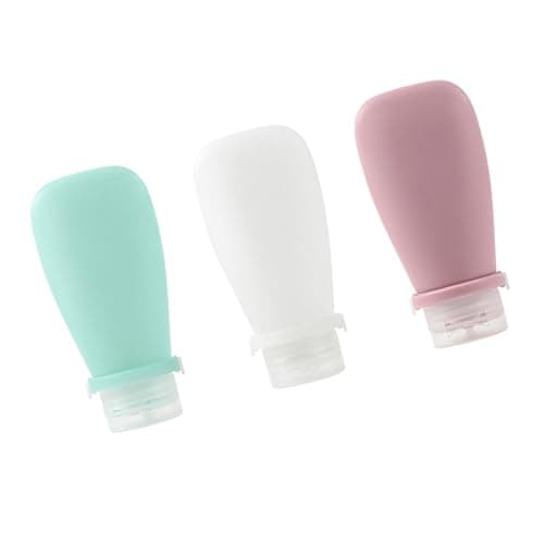 WGFOIP Squeezable Travel Bottles Soft Silicone for Travel, Fitness & Business Trips - 3 Pack Portable Refillable Toiletry Containers — view 6