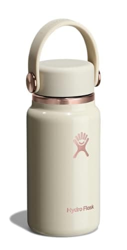 Hydro Flask Micro Bottle - Leak Proof Purse or Pocket Flask - Insulated Mini Water Bottle 6.7 Oz Linen Rose Gold — view 2
