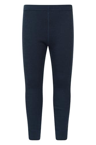 Mountain Warehouse Jacquard Kids Unisex Merino Base Layer Set - Quick Wicking, Quick Drying, Boys & Girls, Baselayer - Best for Camping, Outdoors, Travelling Dark Blue 9-10y — view 6
