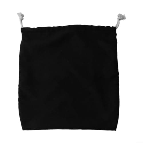 Linen Cotton Hair Tool Bag Dustproof Organizer Case(Black) — view 2