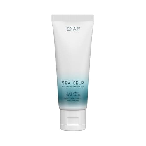 Scottish Fine Soaps Sea Kelp Cooling Foot Balm 75ml – Hydrating Foot Cream with Menthol, Eucalyptus, Cucumber & Sea Kelp for Soothing and Refreshing Tired Feet