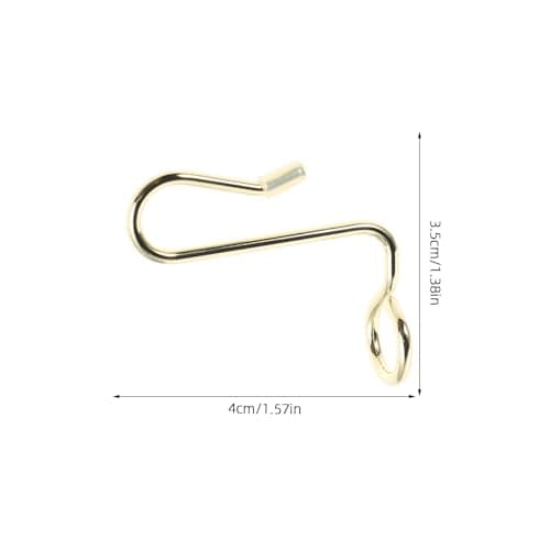 36pcs Mini Metal Hanger Connector Hook for Closet Organisation, Gold — view 2