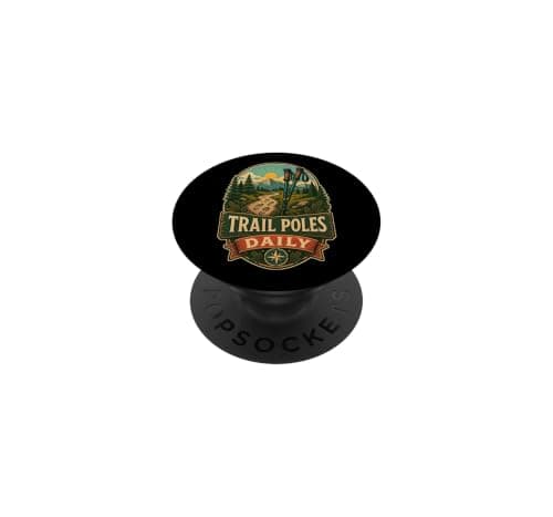 TRAIL POLES DAILY Mountain Route Nordic Walking PopSockets Adhesive PopGrip