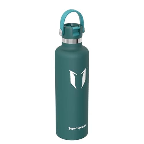 Sparrow Insulated Water Bottle 1L FlipFlow Metal Drinks Bottle with Straw — view 2