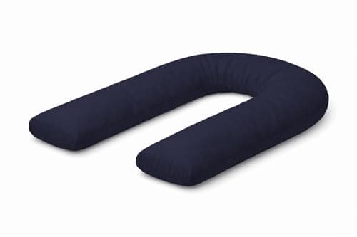 MIA U Shaped Pregnancy Pillow Case 100% Cotton Nursing Maternity Body Bolster Support Cover Zip Closure 9Feet (275cm) — view 6