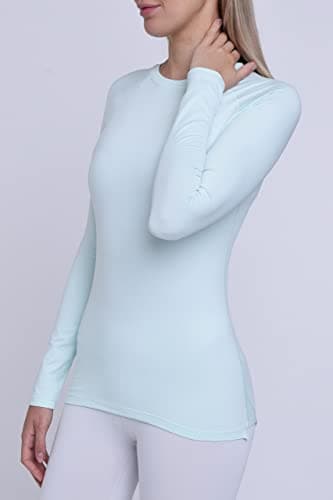TCA Super Thermal Long Sleeve Women Running, Ski Base Layer - Compression Shirts Woman, Workout Tops for Women - Bay, XL — view 3