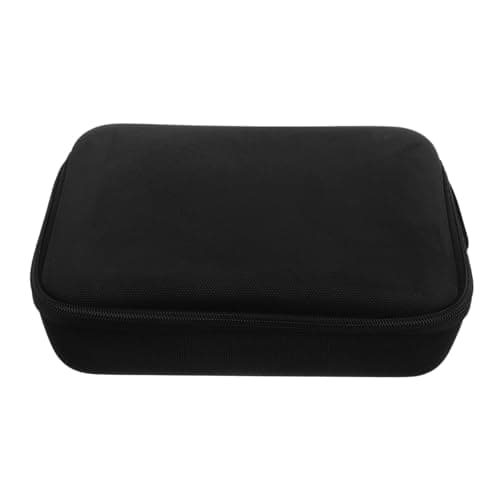 DINHEAROM Portable Eva Storage Case for Data Cables and Earphones Travel Case for Headphones and USB Adapters Gym Organizer Bag Black