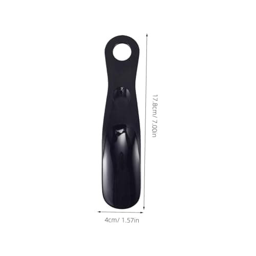 OUNONA 2pcs Plastic Shoe Horns Small Travel for Seniors and Toddlers Reach Helper Tool for Boots and Sneakers Daily Use — view 2