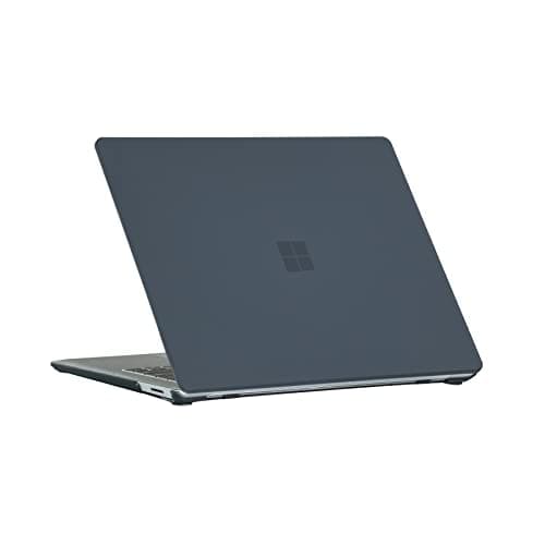 Se7enline Compatible with 2022 2021 2019 2018 13.5 inch Microsoft Surface Laptop Case for Surface Laptop 5/4/3/2 with Alcantara Material Model1769/1867/1958/1950 Hard Shell Case,Matte Black — view 3