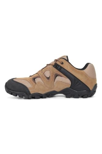 Mountain Warehouse Curlews Mens Waterproof Walking Shoes - Quick Drying Hiking Boots, Suede & Mesh Outer Material Outdoor Shoes, Rubber Sole - Ideal for Everyday Use, Dark Beige, 12 UK — view 4