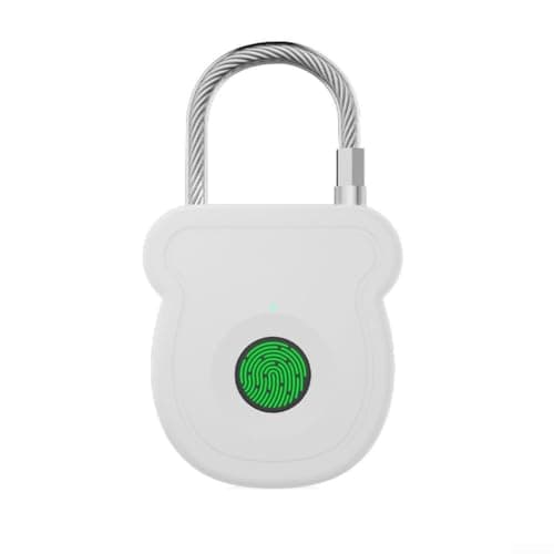 Biometric Padlock Steel Shackle 20 User Capacity(Grey) — view 6