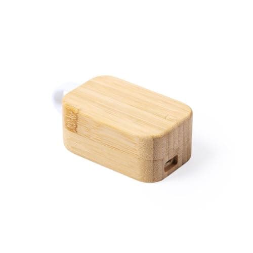 Sawfish Personalised Earphones Tresan Bluetooth 5.0 Bamboo Wireless Earbuds with Bamboo Charging Case – Touch Control, Hands-Free, Eco-Friendly Earphones — view 4