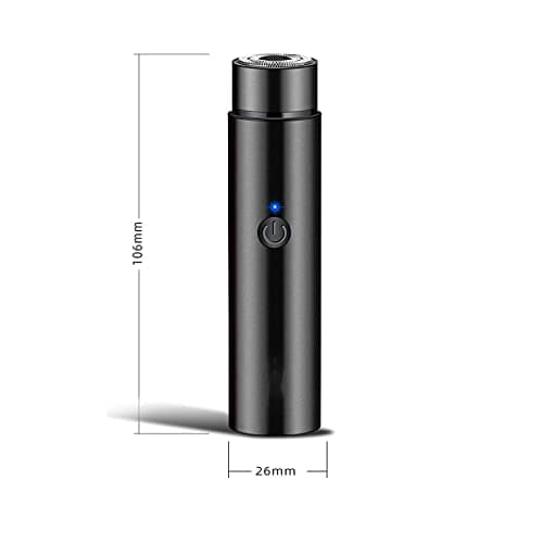 Peixiong Mini Electric Shaver, Portable Rotary Men's Razor, Cordless USB Rechargeable Waterproof Pocket Shaver for Travel or Home Use, Wet and Dry Use, 1 Count — view 2