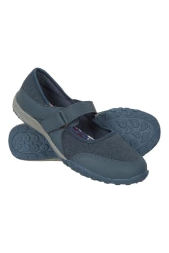 Mountain Warehouse Stroll Womens Casual Outdoor Shoes - Breathable Sneakers with Mesh Lining & EVA Footbed - Spring Summer, Walking, Hiking, Outdoors & Trekking Navy Adult Shoe Size 5