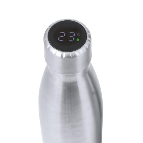 Personalised 500ml Smart Temperature Display Thermal Bottle - Double Wall Stainless Steel Vacuum Insulated Water Bottle with Rechargeable Touch Screen Lid — view 3