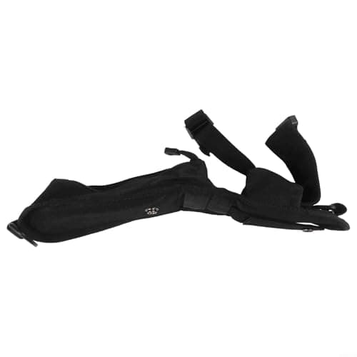 Backpack Strap Pouch,Nylon Shoulder Strap Organizer Bag for Hiking Camping Travel,Expandable Storage for Flashlight Tools Accessories(black) — view 5
