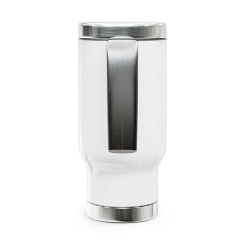 Humorous Emblem for Missing Sock Office Vacuum Insulated Thermal Travel Coffee Mug 480ml White — view 2