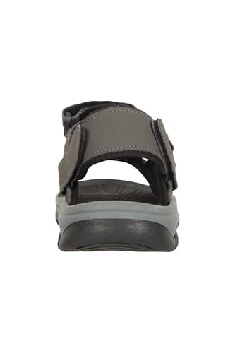 Mountain Warehouse Z4 Mens Sandals - Neoprene Lining Shoes, Hook & Loop Strap, Phylon Midsole Beach Shoes, Suede Upper - For Spring Summer Travelling, Walking Jet Blac 10 — view 3