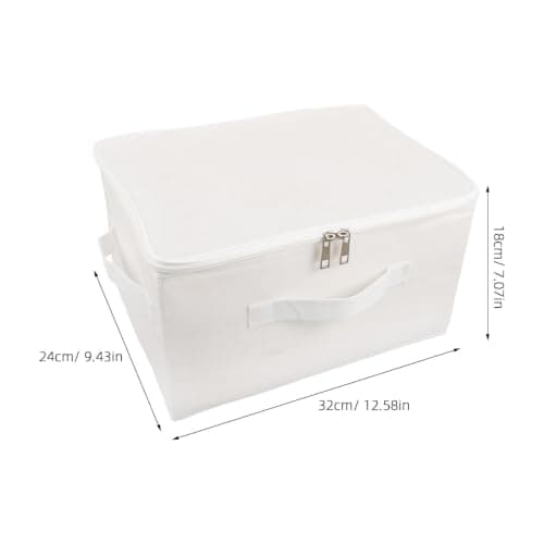 Discreet Non Woven White Box Storage Lockable 12.6x9.45x7.1in — view 2