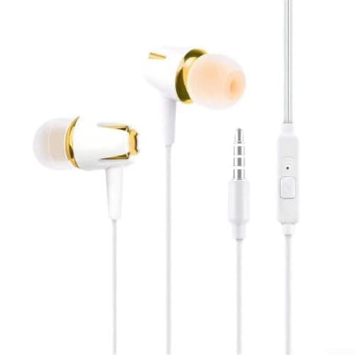 Portable Wired Earbuds 3.5mm for Travel Commute(white gold) — view 2