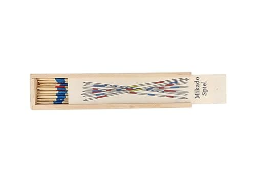 HENBRANDT Mikado Sticks 41pcs Traditional Family Games Wooden Pickup Sticks Set Table Top Board Game Wooden Toys for Kids — view 3