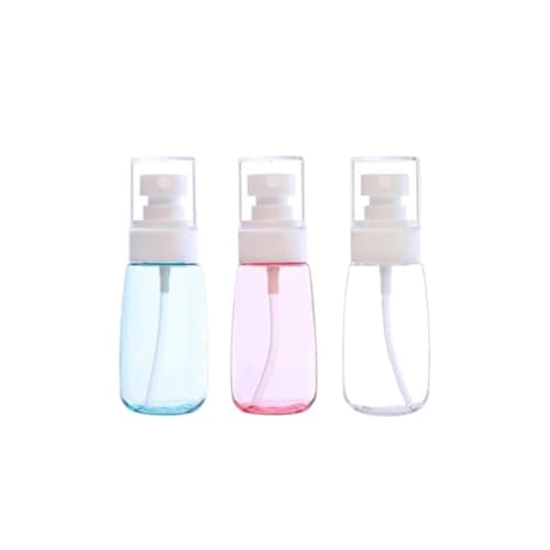 GAROZATION Portable Subpackaging Bottles 100ml 3pcs Reusable Press Pump Spray Bottles Sunscreen Sprayers for Storing Clean Water and Travel Use