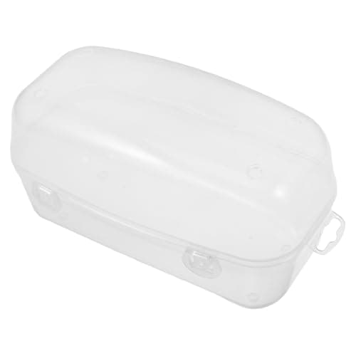 SOPOTUTU Dive Mask Case for Scuba Diving and Snorkeling, White Compact Travel Goggle Storage Box, Smash-proof Protective Container for Adult Masks and Pool Accessories