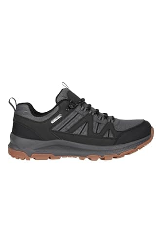 Mountain Warehouse Route Mens Outdoor Waterproof Walking Shoe - Breathable, Mesh Lining, EVA Cusion, Sneakers - Spring, Summer, Hiking, Outdoors & Trekking Grey Adult Shoe Size 9 — view 3