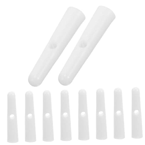 BESPORTBLE White Plastic Umbrella Tail Beads 10pcs Replacement Parts
