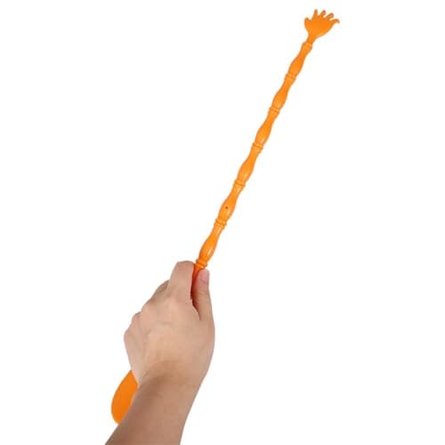 Hoement 2Pcs Dual-Sided Claw Back Scratcher and Long Handle Shoehorn Set Plastic Hand Shaped Back Scratcher Stick with Shoe Helper for and Easy Shoe Wearing Portable for Seniors and Travel — view 3