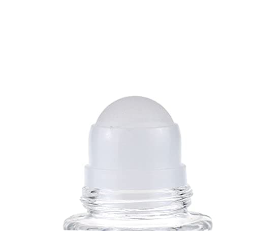 2 Pcs 50ml/1.7oz Glass Deodorant Roller Bottle Empty Roll On Bottles Deodorant Containers DIY Rollerball Bottles For Sunscreen Moisturizer Cosmetics — view 6