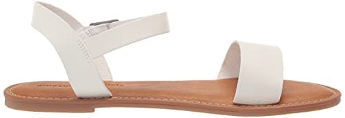 Amazon Essentials Women's Two Strap Buckle Sandal, White, 5.5 UK — view 6
