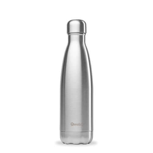 Qwetch - Insulated Originals Bottle - INOX 500 ml - Stainless Steel Water Bottle - 24h Cold and 12h Hot - Leakproof, BPA Free & Reusable for Sports & Travel