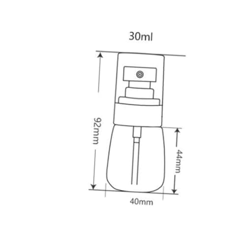 GANAZONO 3Pcs Portable Spray Bottles with Press Pump for Sunscreen Fine Mist Atomizer for Travel and Outdoor Use Refillable Transparent Blue Pink Petg Containers — view 5