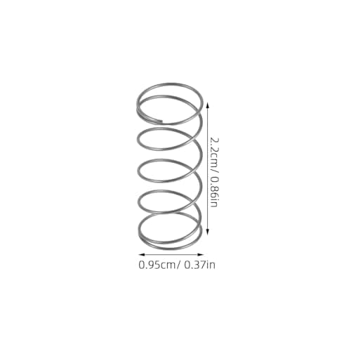Automatic Water Bowl Silver Compression Spring 10pcs Stainless Steel — view 2