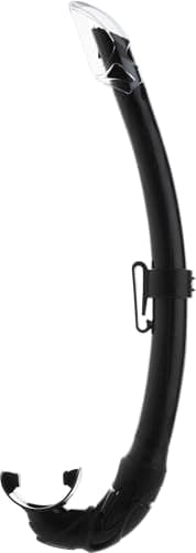 Cressi Single Lens Mask & Snorkel Set - Tempered Glass Diving Mask - Snorkel Set Adults for Pools & Sea - Quick-Adjust Buckles for Scuba Diving Equipment - Black / Black - Combo Set — view 4