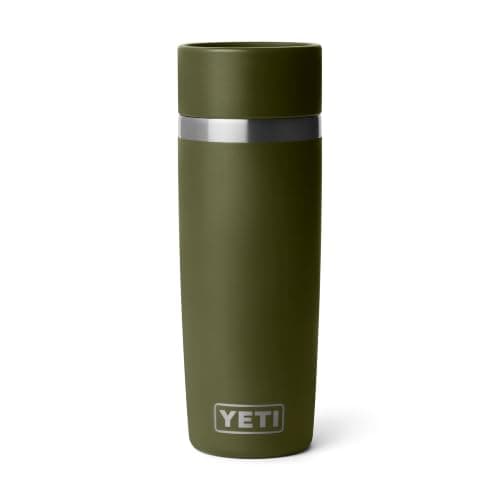 YETI Rambler 16 oz (473 ml) Travel Bottle (Olive/King Crab Orange) – Drinks Bottle & Coffee Flask for Hot Drinks with Leakproof Commuter Cap – Backpack-Friendly Insulated Coffee Cup – 5 Year Warranty — view 2