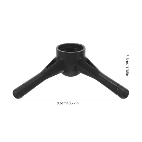 Boys and Girls Umbrella Support Stand, Portable Plastic Base, Black Tripod — view 2