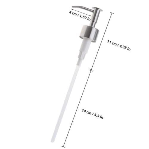 Stainless Steel Lotion Pump Dispenser Insert, 28 Thread Size — view 2