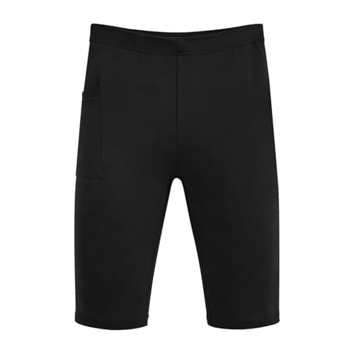 Cycling Shorts with Pockets for Women UK High Waist Tummy Control Shorts Gym Workout Running Sports Yoga Swim Short Leggings Comfort Soft Power Stretch Tights Fitness Walking Biker Active Pants — view 3