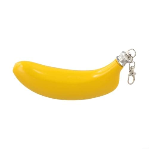 Zeroupshop Banana Shaped Hip Flask 5Oz 304 Stainless Steel Fruit Wine Pot With Funnel For Camping Hiking Fishing Outdoor Travel Yellow(yellow) — view 4