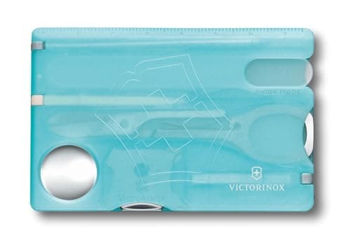 Victorinox Swiss Card Nail Care Multitool 13 Functions Ice Blue — view 4
